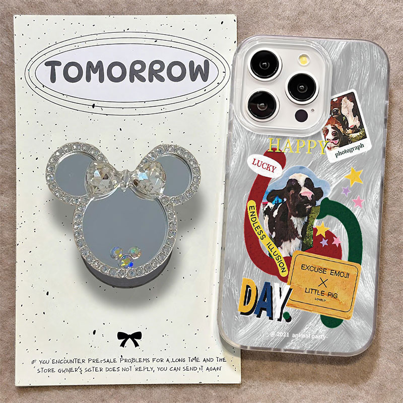 สําหรับ oppo CASE HP Premium Mirror น่ารัก Anti-scratch Softcase เคสกันกระแทก OPPOA15 A16 A17 A31202