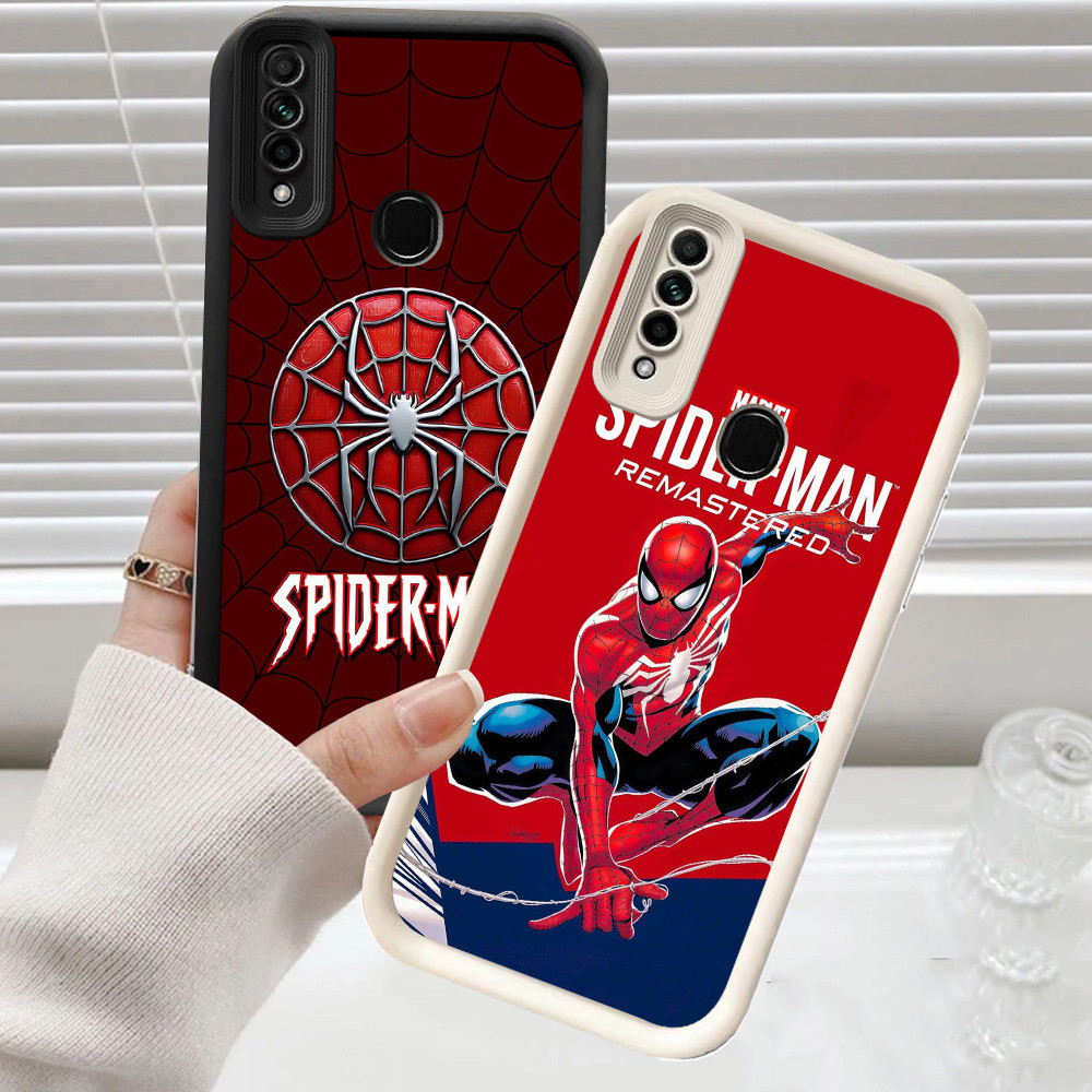 CH87 Spider Man Soft Casing สําหรับ OPPO Reno A91 3 F15 A31 เคสป้องกัน