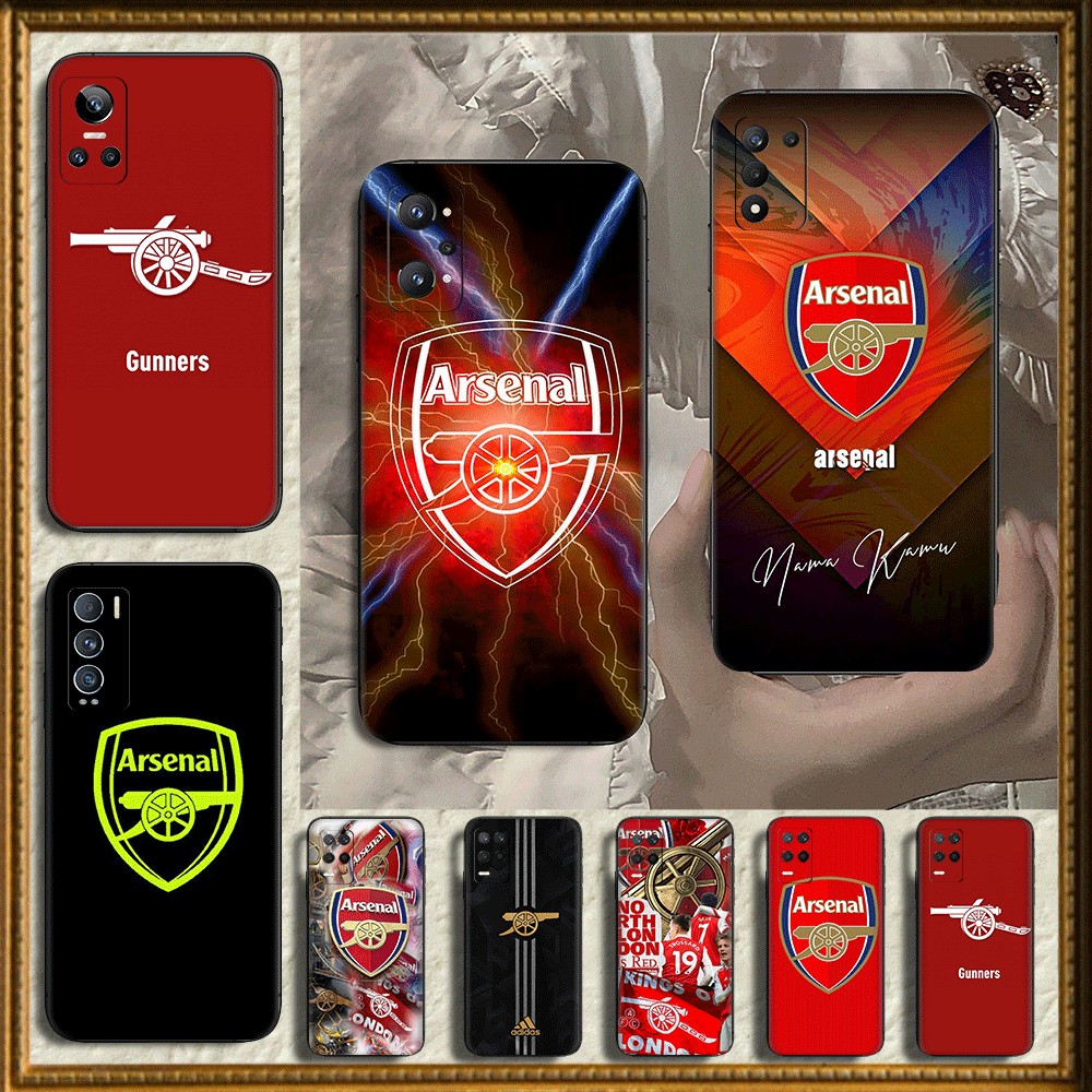 Arsenal Football Club สําหรับ Realme 8S 8i 9i 9 10 Pro Plus 12 12X TPU เคสโทรศัพท์นุ่มฝาครอบป้องกัน