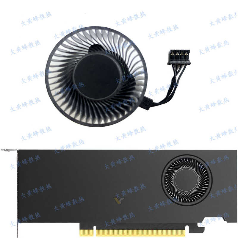 ยี่ห้อใหม่ NVIDIA RTX A2000 12GB กราฟิกการ์ดพัดลมเทอร์โบ BAPC0420R2U-001