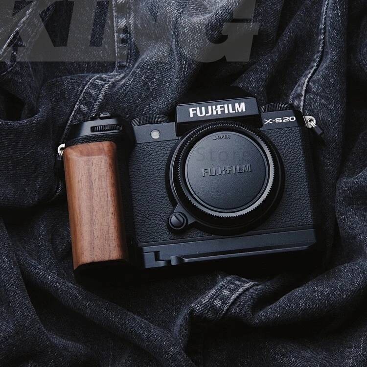 ไม้ L ประเภทวงเล็บขาตั้งกล้องลื่นหัวบอล Quick Release แผ่นฐาน Grip Handle สําหรับ Fuji Fujifilm XS20