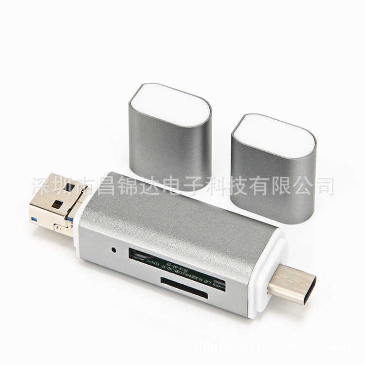 SB2.0 3.0 All-in-One Card Reader หลากสี SDTF Card Memory Card เครื่องมือ Dual-Head type c