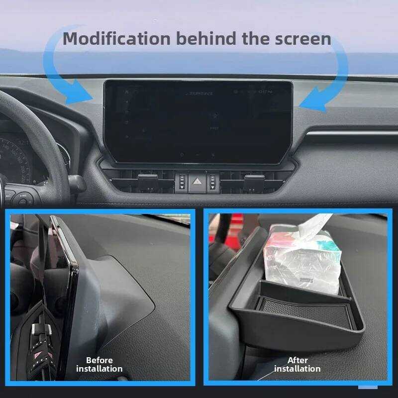 สําหรับ Toyota RAV4 XA50 2019 ~ 2025 RAV 4 Hybrid Car Armrest กล่องเก็บคอนโซล Dashboard Sundries ถาด