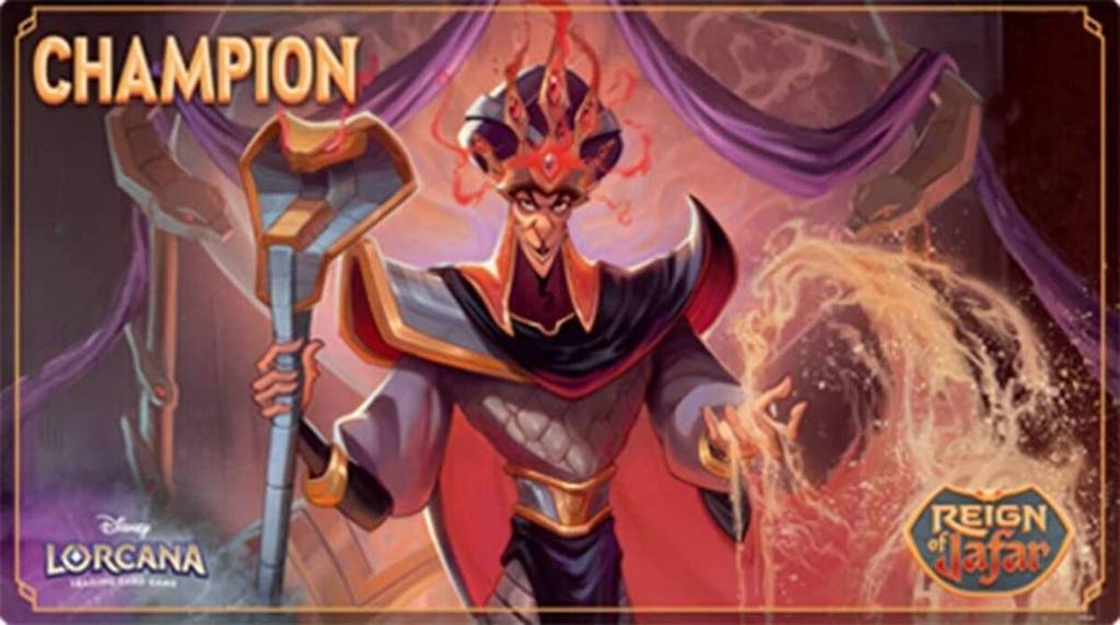 Disney Lorcana - Reign of Jafar - Jafar - แผ่นรองเมาส์ Playmat แชมเปี้ยนชิพสูง