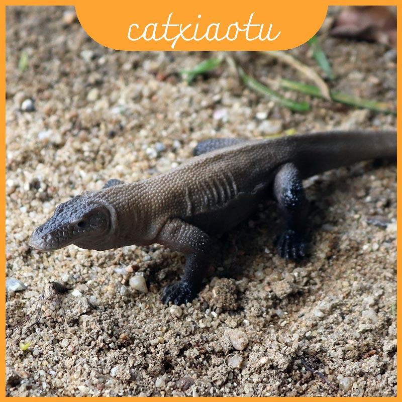 Jurassic Figure ไดโนเสาร์ของเล่นเด็กพลาสติก Komodo Dragon Static Model สําหรับเล่นและผู้ที่ชื่นชอบ