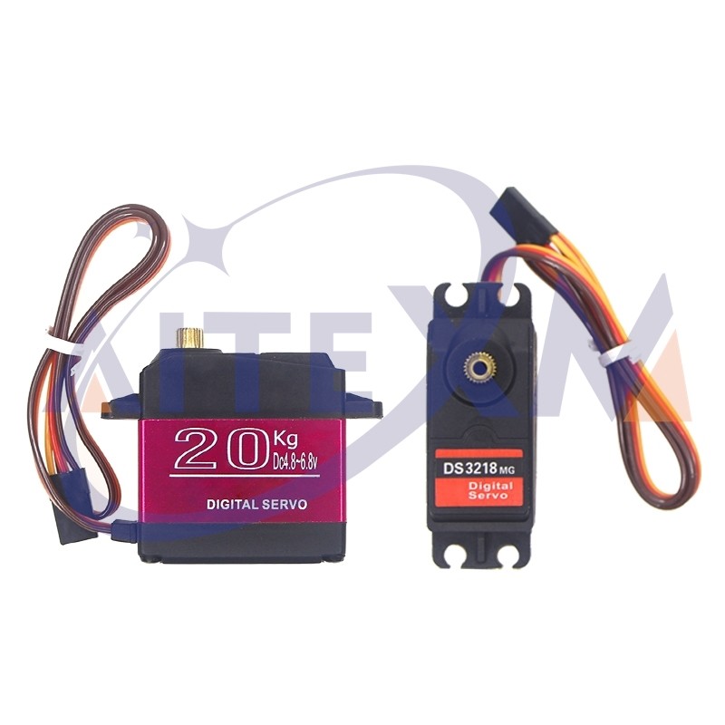 กันน้ํา Servo DS3218 DS3218MG 180 องศา 20 กก./0.14sec เกียร์โลหะ Digital Servo สําหรับ 1/8 1/10 1/12