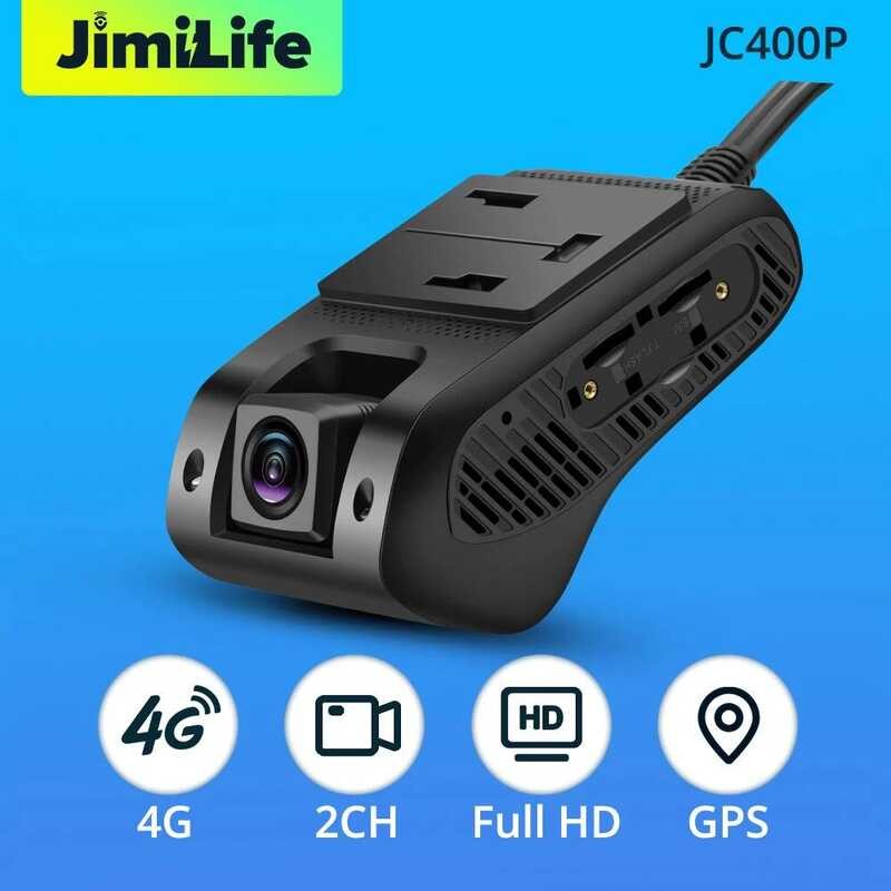 Jimi JC400P 4G Dash Cam สตรีมสด 1080P Dl กล้อง GPS ติดตาม Wifi Hotspot Multi-al รถ DVR Recorder ฟรี 