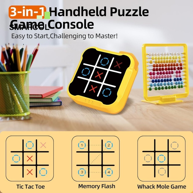 Tic Tac Toe Bolt เกมอิเล็กทรอนิกส์ Tic Tac Toe Gomoku เกมกระดานมือถือแบบพกพาของเล่นอิเล็กทรอนิกส์การ