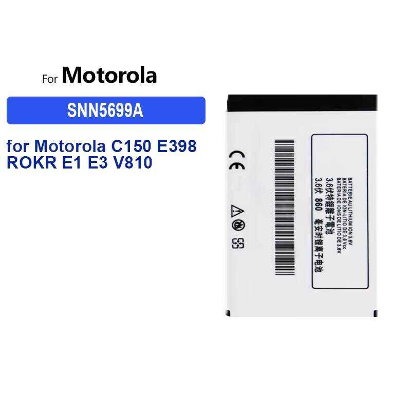 Battery SNN5699A 860mAh For Motorola Moto ROKR E1 E3 C150 E398 V810