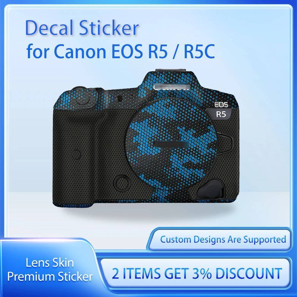 สําหรับ Canon EOS R5 R5C กล้อง Skin Decal R5 Decal ผิว EOS R5C ป้องกันฟิล์มฟิล์ม Skin Wrap ครอบคลุม