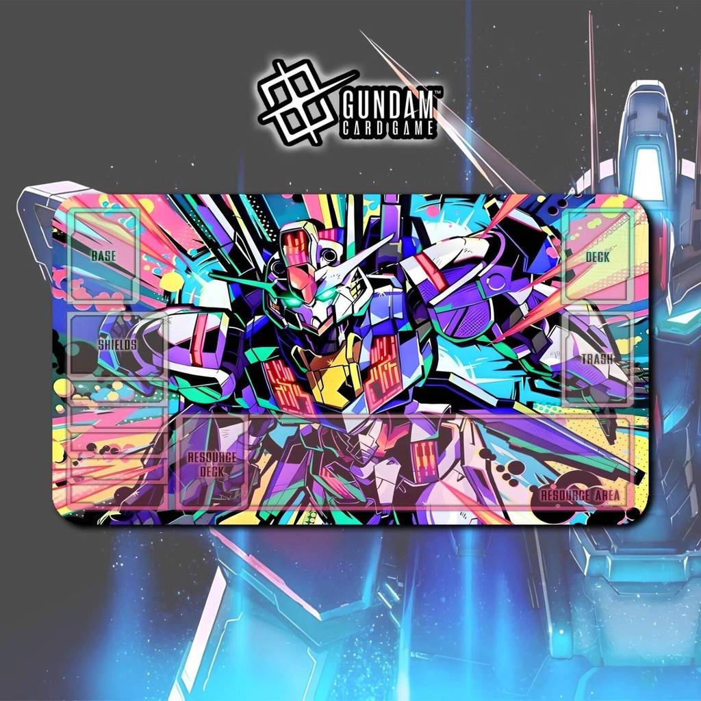 Playmat XVX-016 Gundam Aerial Gundam การ์ดเกมอะนิเมะ Battle Card เย็บขอบ 350x600x2 มม.