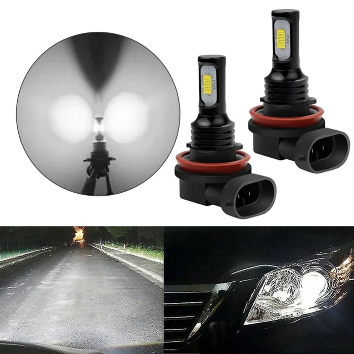 H1, H3, H7, H8/H9/H11, 9005, 9006 LED Fog Light Bulbs 12V-24V DC For various vehicles for fog light