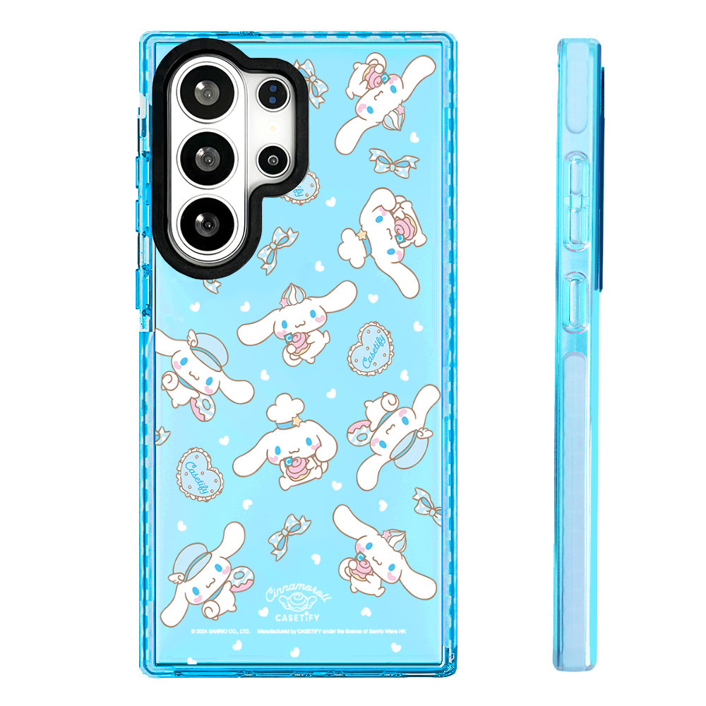 สีสําหรับ Galaxy S24FE S25FE S23ULTRA S24ULTRA S25ULTRA S26ULTRA ฝาครอบน่ารักการ์ตูน Cinnamoroll ขนม