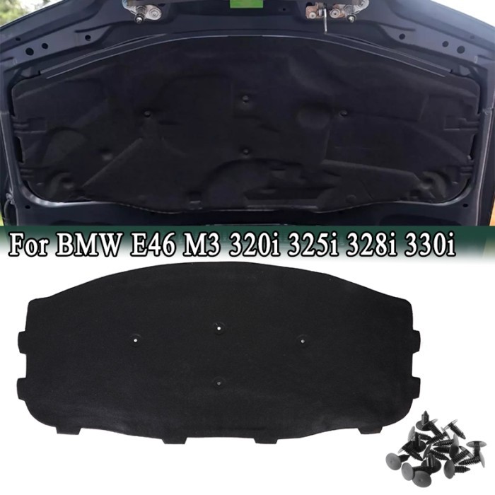 For BMW 3 Series E46 M3 320i 325i 328i 330i 51488193941 Front Engine Hood Insulation Pad Cover Cott