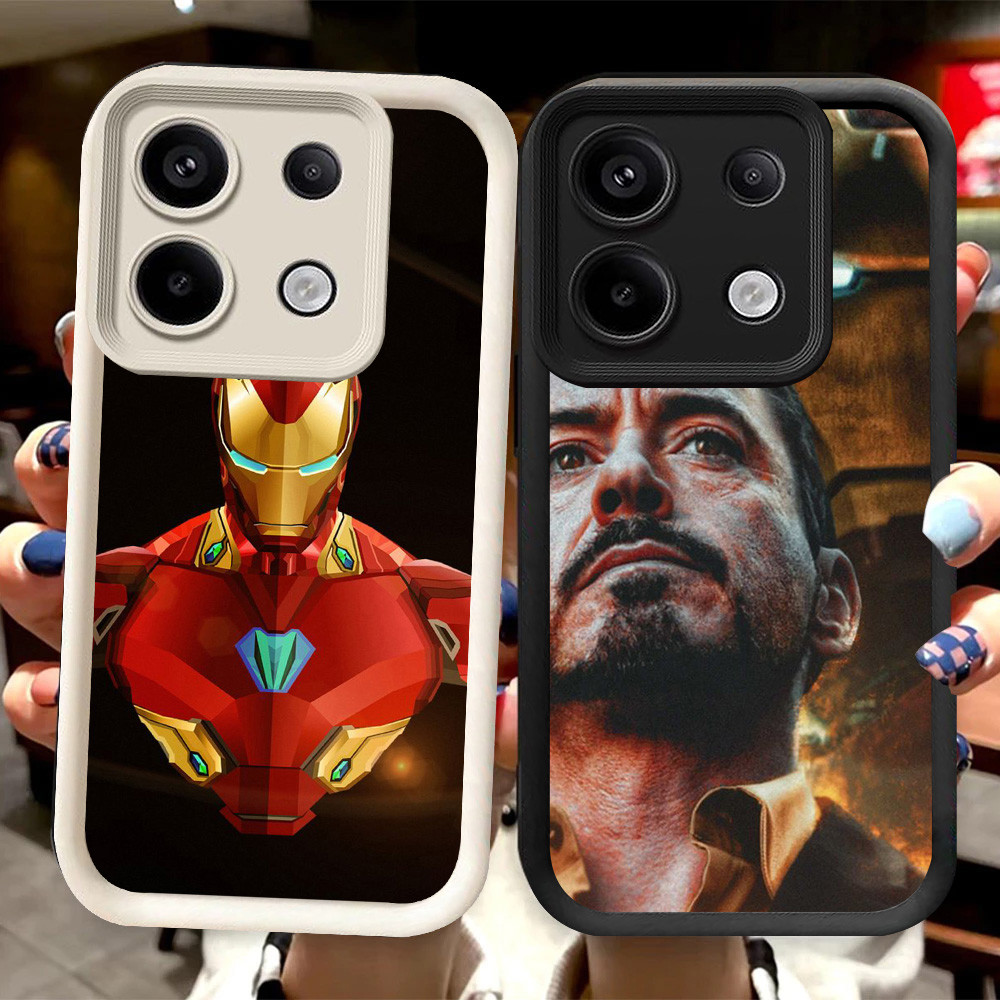 R69 Iron Man Casing สําหรับ Infinix Tecno Note Zero 30 Pova 5 Pro 5G สีดําและสีขาว