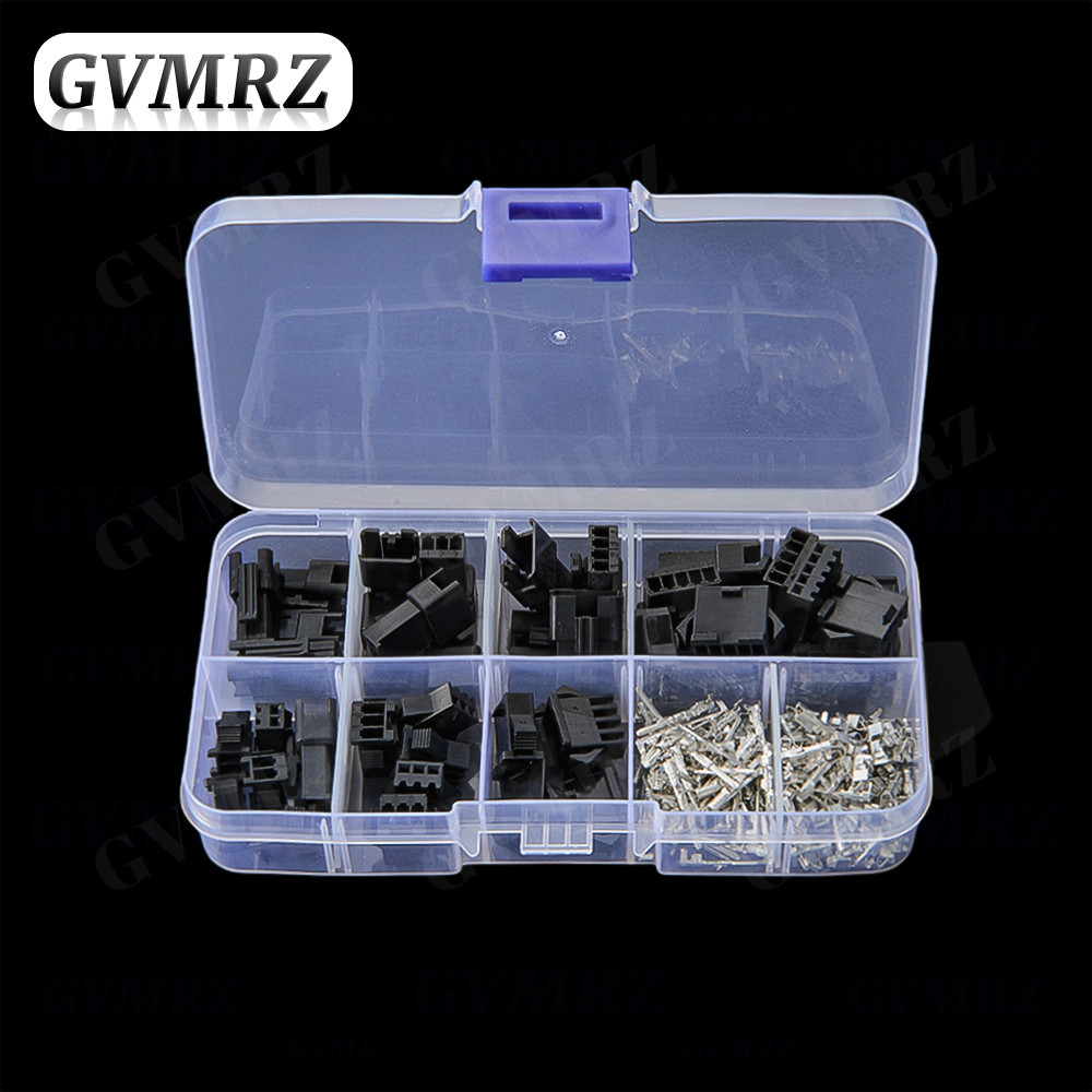 SM Series 2.54 มม. 2P 3P 4P 5P ชุดขั้วต่ออินไลน์ชายและหญิงแต่ละ 5 คู่ SM2.5 มม.