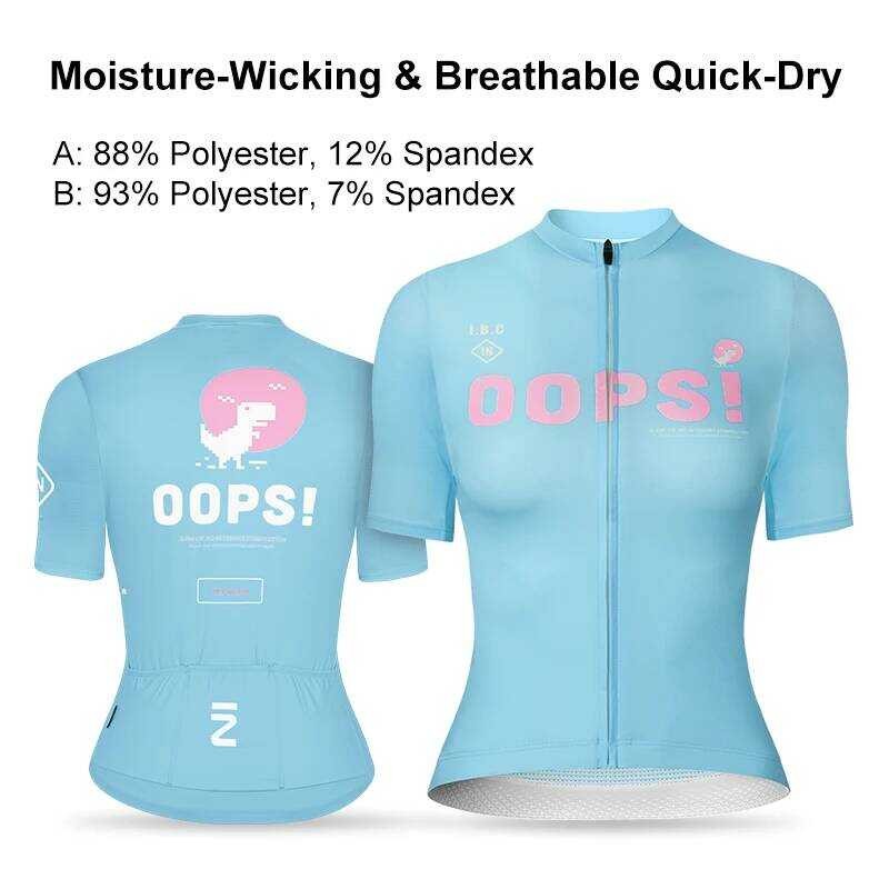 ▥ INBIKE ผู้หญิงเสื้อเจอร์ซีย์นักปั่นแขนสั้น Moisture-Wicking
