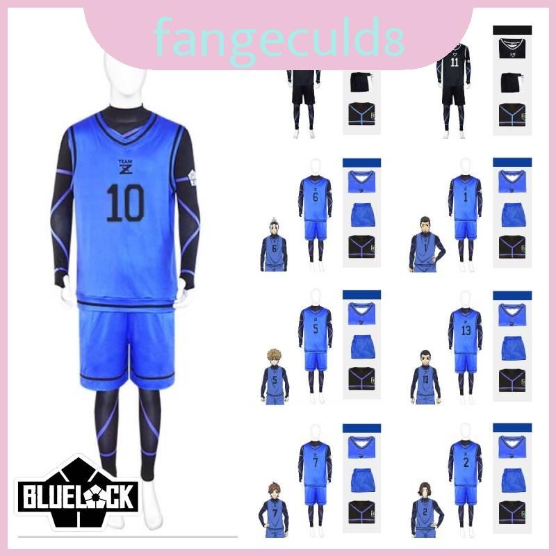 Blue Polyester Xs-3xl Lock Isagi Yoichi Rensuke Set Jersey No.1