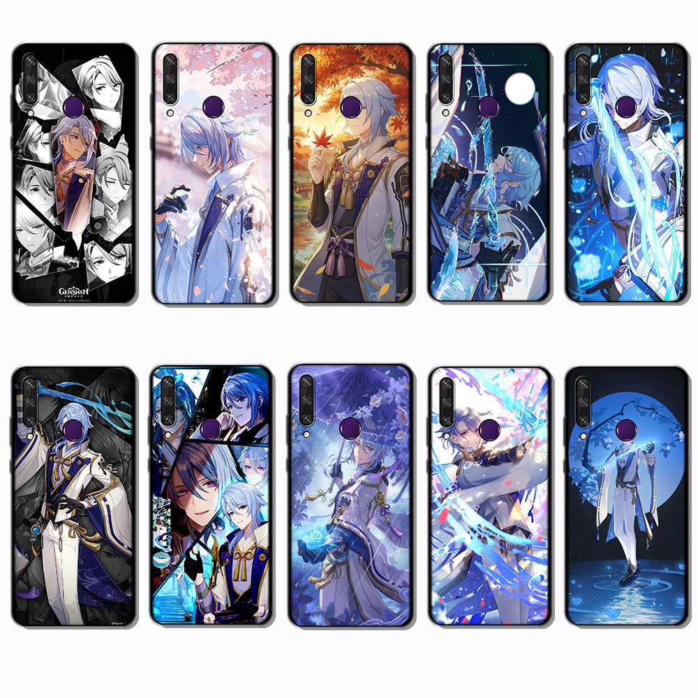 เคสโทรศัพท์สีดําแบบนุ่มสําหรับ Huawei Y6P Kamizato Ayato Cover