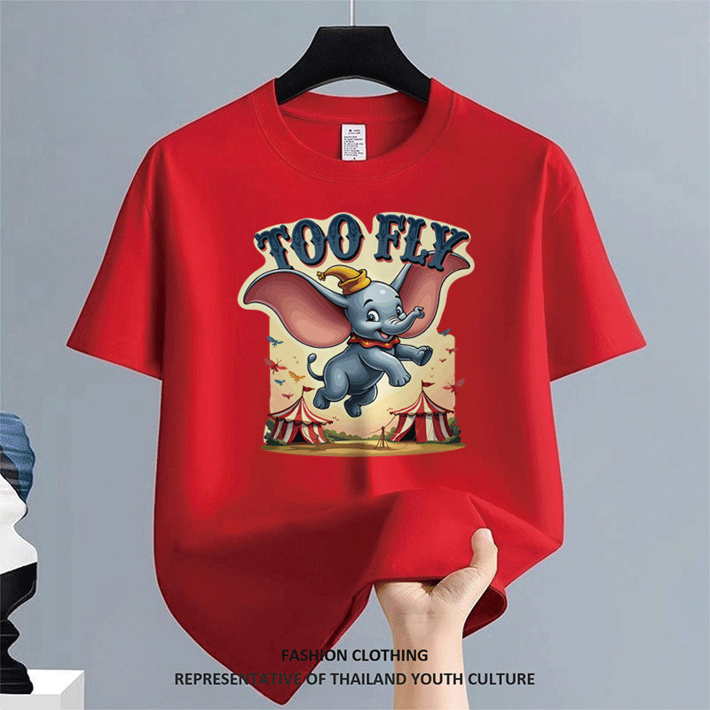 สตรีทแฟชั่น t-shirt OVERSIZE ผู้ชาย สีดําแขนสั้น ลายการ์ตูน FASHION COOL คอกลม CASUAL สีขาว-ดำ เสื้อยืดผู้ชาย - รูปที่ 2