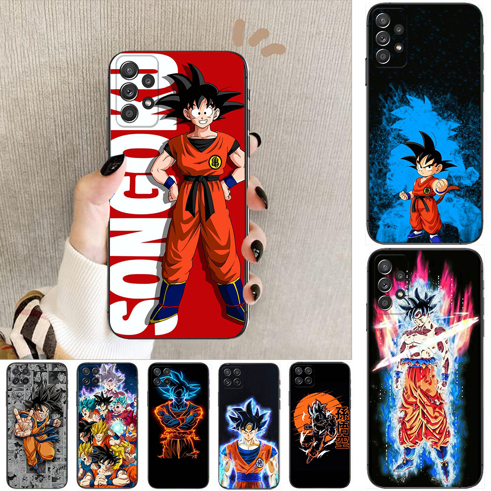 Samsung A01 EU A02 M02 F56 A03S A04 s A5 2017 A6 A7 A8 A9 Plus 2018 C3 อะนิเมะ goku Dragon Ball Z เค