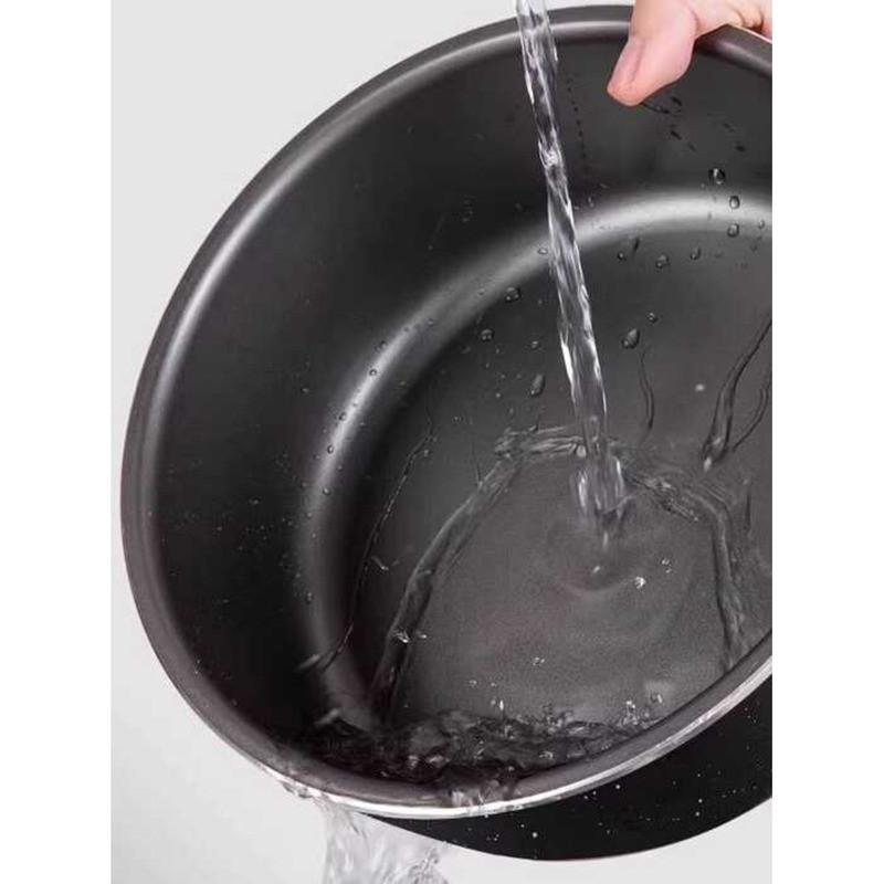 Oaks หม้อความดันไฟฟ้า 3L 4L สีดําคริสตัลทางการแพทย์ Stone Non-Stick Liner