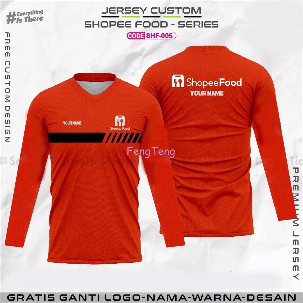JERSEY PREMIUM SPX EXPRESS / การพิมพ์เต็ม / BAJU DRIVER KURIR PACKAGE / SHOPEE