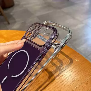สําหรับ vivo Y11 Y12 Y15 Y17 Y19 Electroplated โปร่งใสหน้าต่างขนาดใหญ่สีพื้นหลังเคสโทรศัพท์ความงามซิลิโคน TPU minimalist soft Case