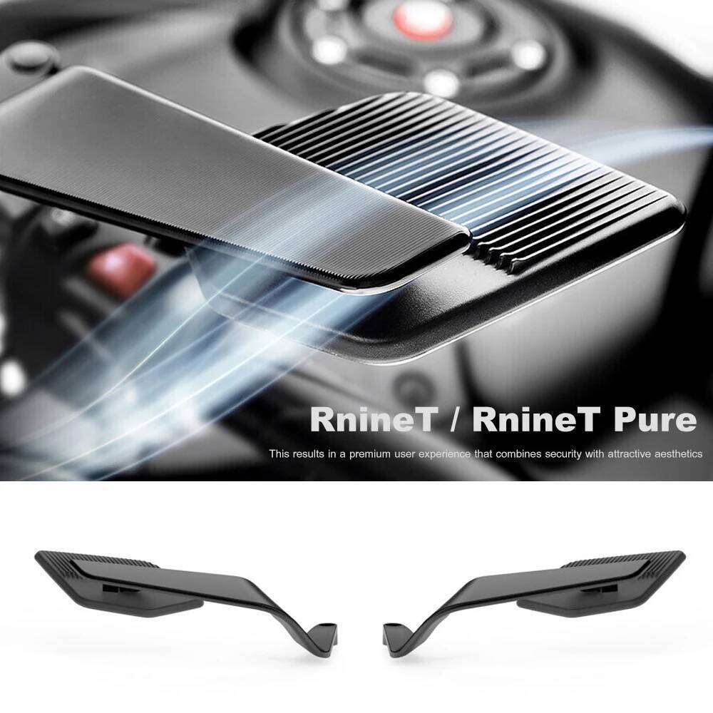 ใหม่ใบมีดกระจกมองข้างอลูมิเนียมรถจักรยานยนต์ Stealth Max กระจกมองหลังสําหรับ BMW R ninet RNINET Pure