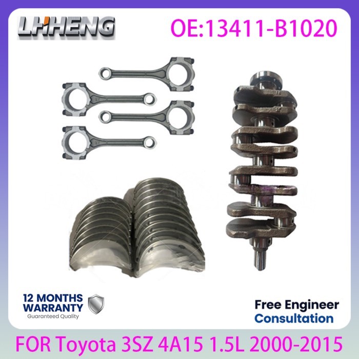 Engine Crankshaft Connecting Rod Main Bearing Set OE 13411-B1020 For Toyota Avanza Daihatsu 3SZ 4A1