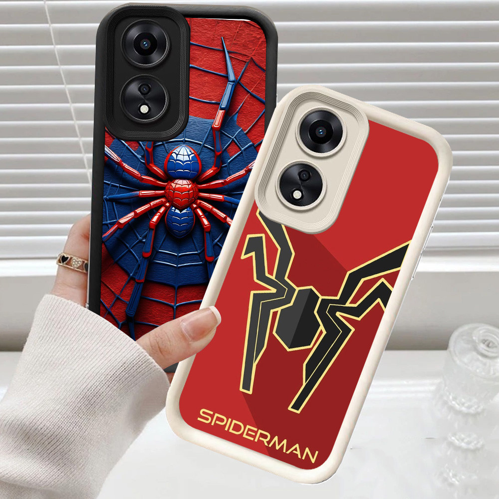 CH87 Spider Man Soft Casing สําหรับ OPPO A18 A60 A38 A58 5G เคสป้องกัน