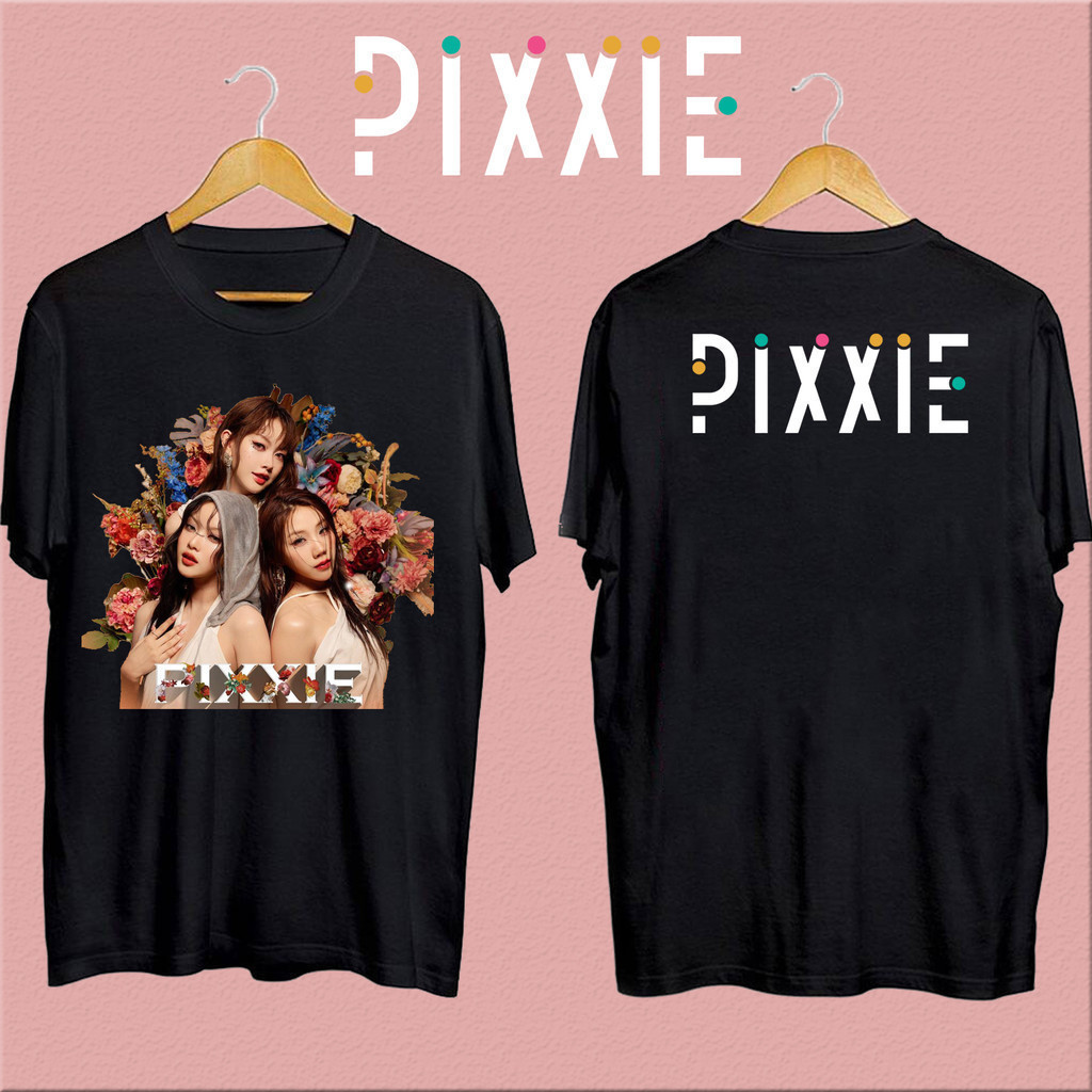 new สาวไทยกลุ่ม Pixxie เสื้อยืดแฟชั่นนักร้องป๊อปเสื้อยืดผ้าฝ้าย 100% เสื้อยืด
