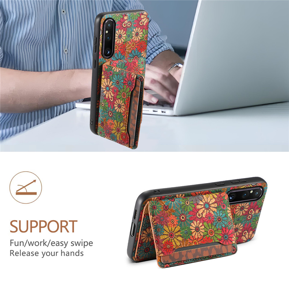 เคสสําหรับ Sony Xperia 1 VII VI V IV ⭐Season Fabric Wallet Soft Phone Cover⭐ เคสกันกระแทกวงเล็บ 1VII