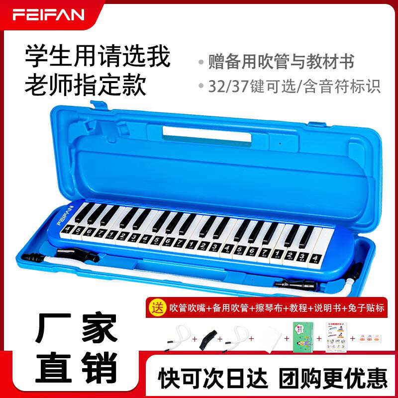 Flying Traditional 32-Key Mouth Organ Hollow Hard Case Shock-resistant 37-Key Student Mouth Organ Be