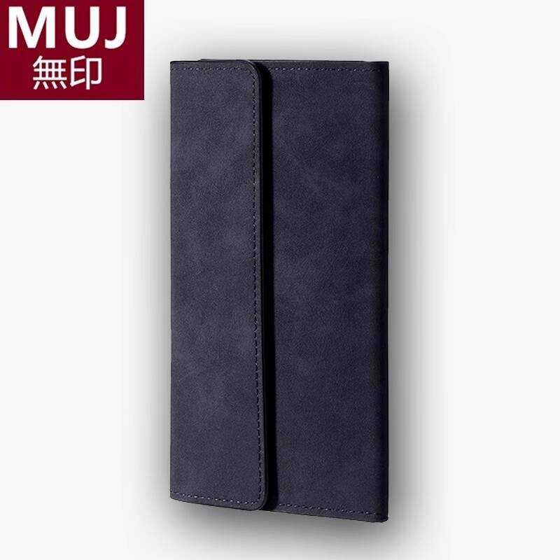 ผู้ชาย Muji MUJ กระเป๋าสตางค์ขนาดใหญ่ความจุญี่ปุ่น Multi-card กระเป๋าสตางค์ Anti-degaussing Anti-the