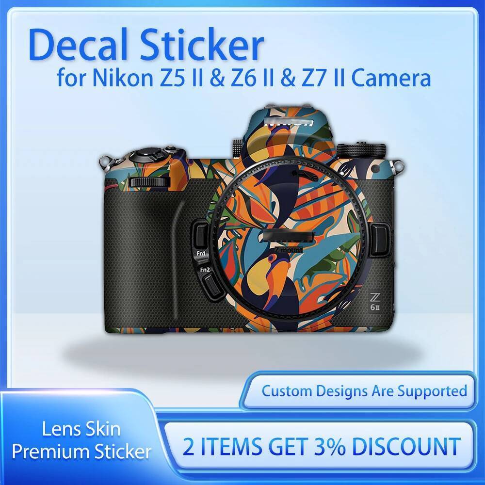 สําหรับ Nikon Z6II Z7II Z5II ผิว Z62 Z72 กล้องผิว Decal Z5 II Z6 II Z7 II ฟิล์มป้องกันฟิล์ม Z52 สติก