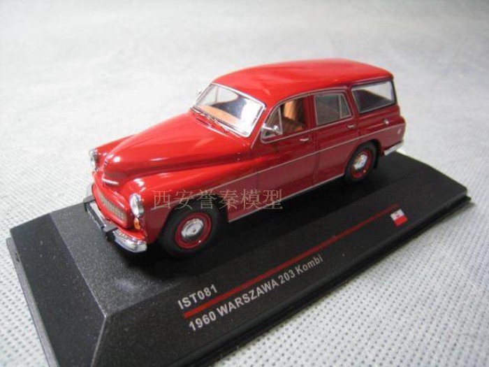 AST 082 1/43 Poland WARSZAWA 203 KOMBI Poland Warsaw 1960 โมเดลรถโลหะผสม