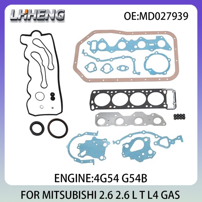 Engine Full Gasket Set For MITSUBISHI L200 MAGNA PAJERO SIGMA 2.6L 2.6 L T L4 GAS 82-97 4G54 G54B M