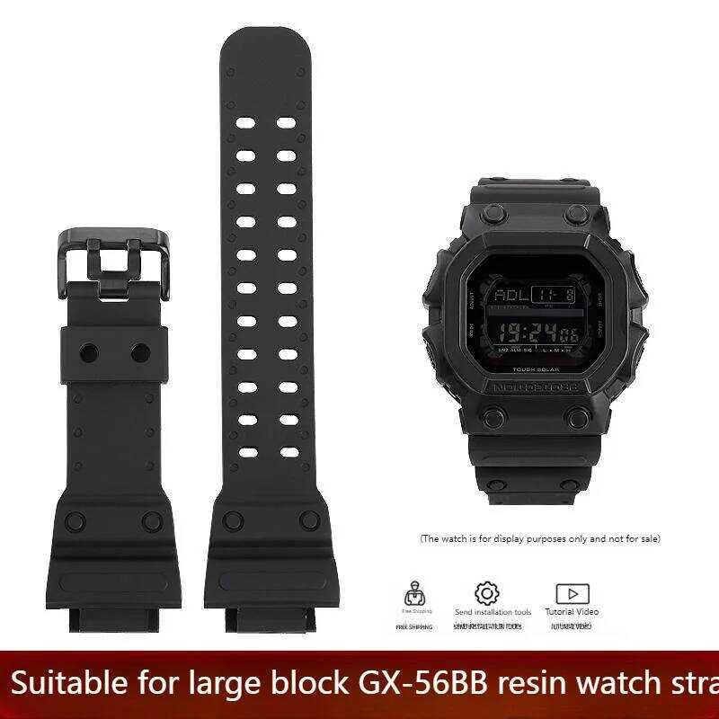 C For Gshock Bracelet Accessories Large Square Silicone Watch Strap Gx-56Bb Gxw-56 Large G Rubber W