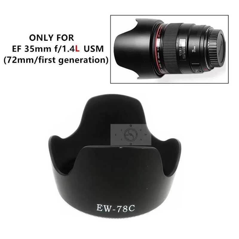 เลนส์บังแดดเปลี่ยน EW-78C สําหรับ Canon EF 35mm f/1.4L / 35 mm F1.4L USM EW78C