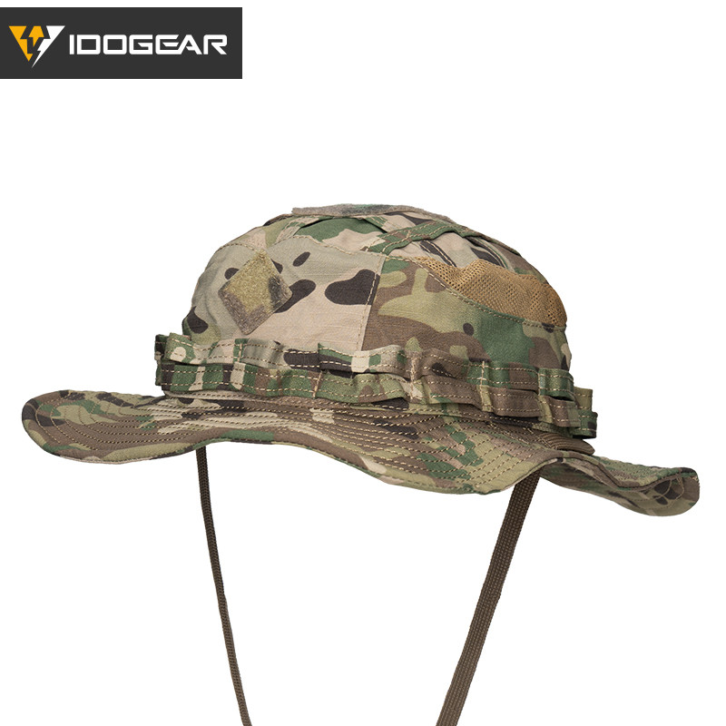 IDOGEAR ยุทธวิธี UFS Boonie หมวกแบบพกพาปรับ Breathable ดูดซับเหงื่อกลางแจ้ง Camping เดินป่ายุทธวิธี Sun หมวก 3623