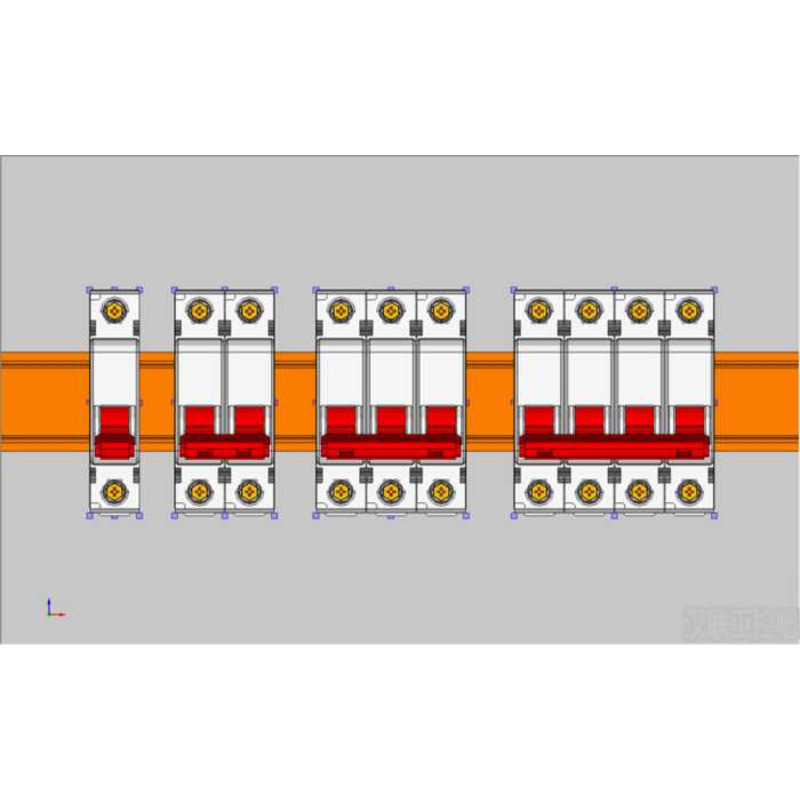 EPLAN อะไหล่ Kurez DZ47s เบรกเกอร์ขนาดเล็ก C ประเภท edz ส่วนประกอบไฟฟ้า 2D3D Macro ema ไฟล์