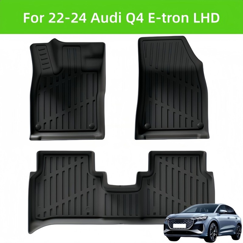 สําหรับ 22-24 Aodi Q4 E-tron TPE พรมปูพื้นรถยนต์/ด้านหลัง