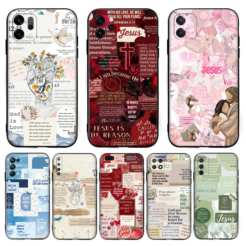 Christian Bible Scripture yk.2 สําหรับ OPPO A1 A98 F23 A3 S A5 X Pro A9 A5S A7 A8 A31 A12 S A12E ควา