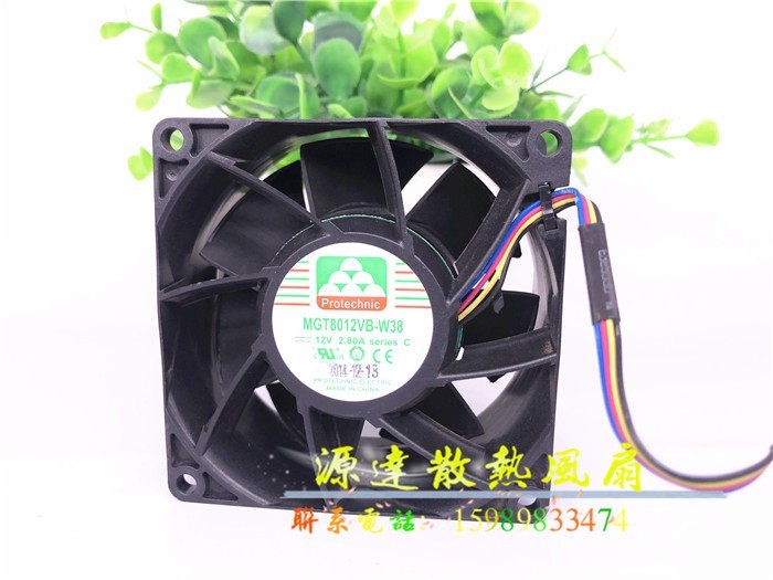 Wave nf5270m4 sa5212M4 พัดลมแชสซี mgt8012vb-w38 Wingli 8cm 12v 2.8A