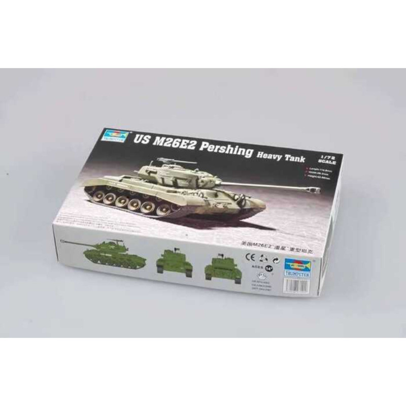 รถถังหนัก TRUMPETER 07299 1/72 WWII US M26E2 Pershing