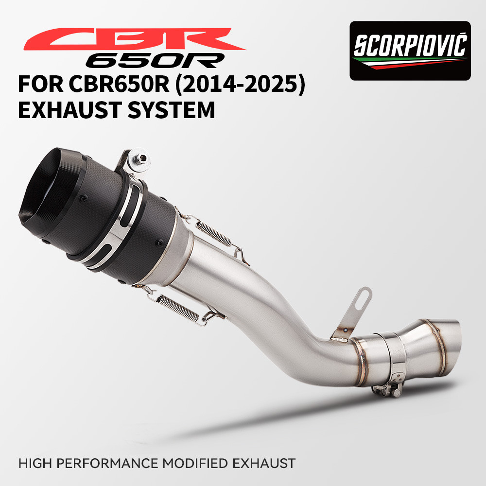 สําหรับ CBR650 CBR650R CB650R 2019 - 2021 2022 CB 650F CBR650F 2014 - 2018 รถจักรยานยนต์ไอเสียหนี 61