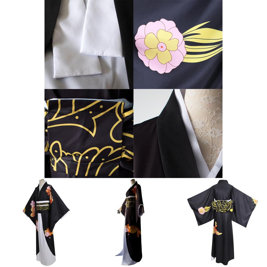 Elegant Demon Slayer Kimetsu No Yaiba Cosplay Costume วัสดุคุณภาพสูง สไตล์ Muzan Kibutsuji สำหรับปาร