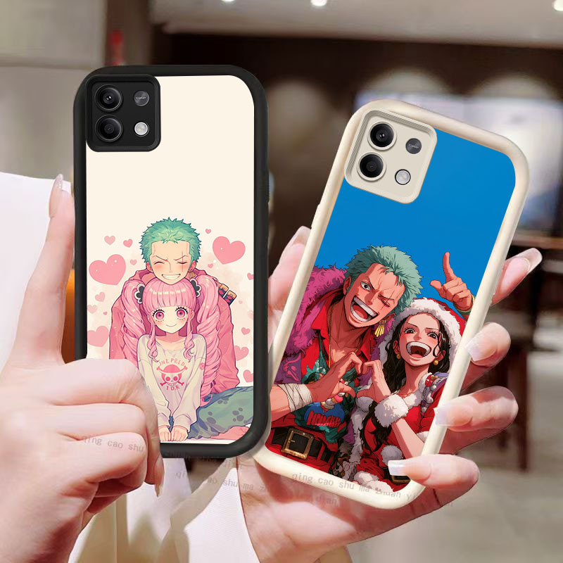 YZ-132 One Piece CP สวยมากสําหรับ Xiaomi Redmi Note Poco X6NEO M6Pro M7 X7 Note13Pro สีแดง X6 13 Plu