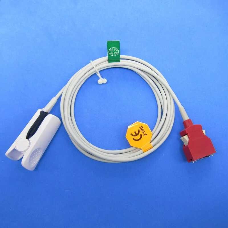 คลิปนิ้วสําหรับผู้ใหญ่แบบใช้ซ้ําได้ใช้ซ้ําได้ใช้เซ็นเซอร์ Spo2 ขั้วต่อ Rad5 7 8 Rad